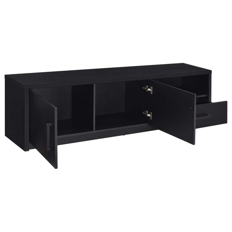 Murray 70-inch 2-door TV Stand Media Console Black view 3