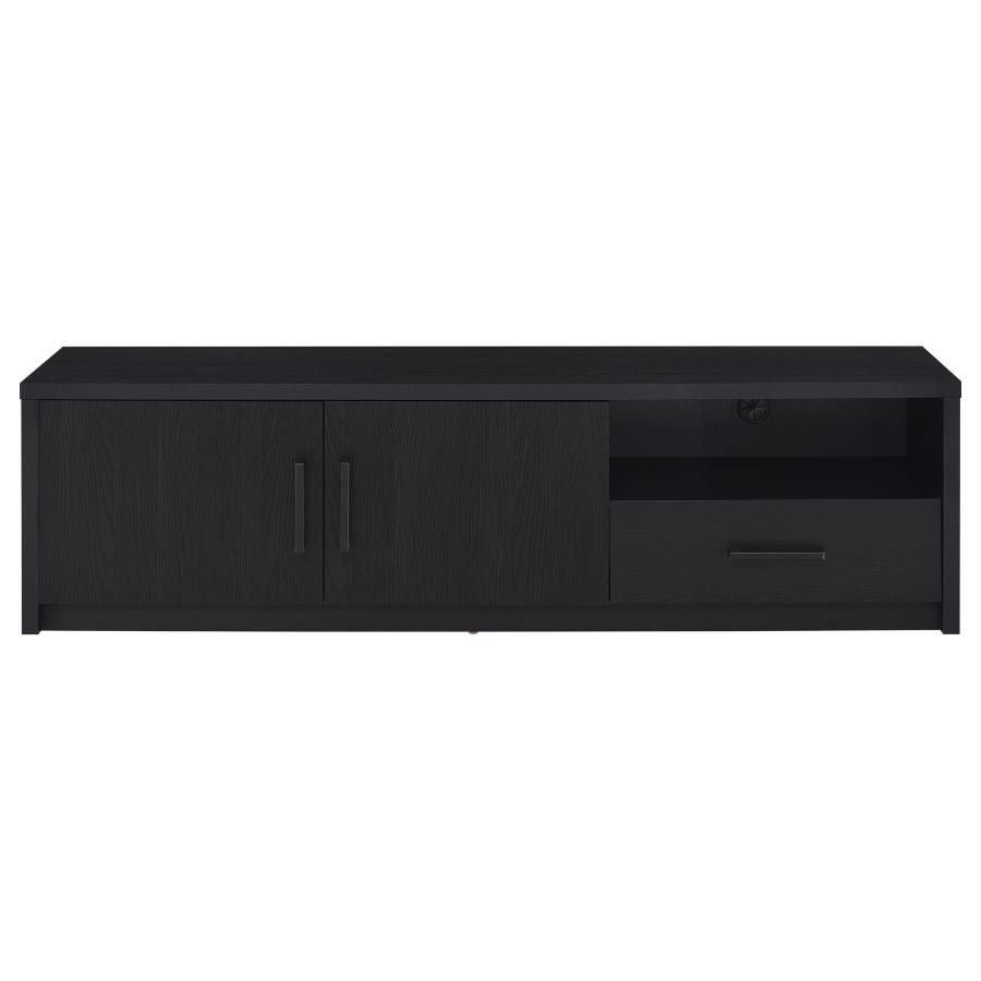 Murray 70-inch 2-door TV Stand Media Console Black view 4