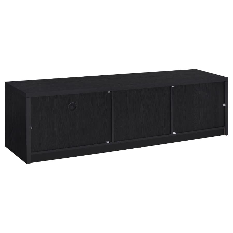 Murray 70-inch 2-door TV Stand Media Console Black view 7