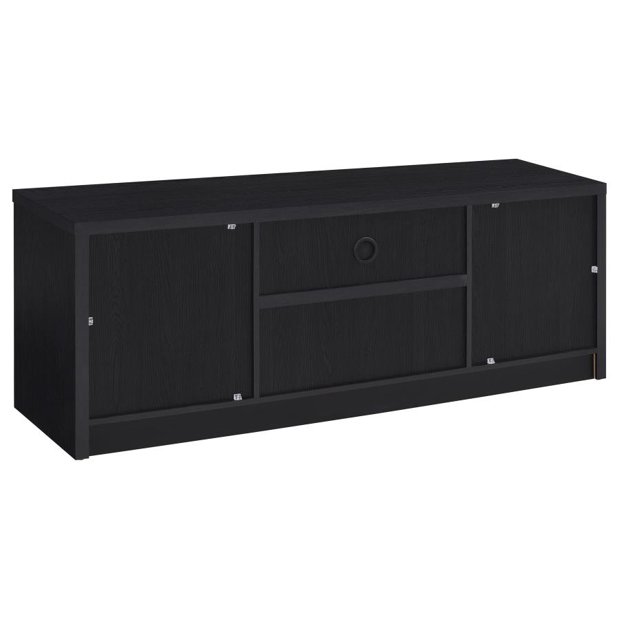 Winfield 60-inch 2-door TV Stand Media Console Black view 7