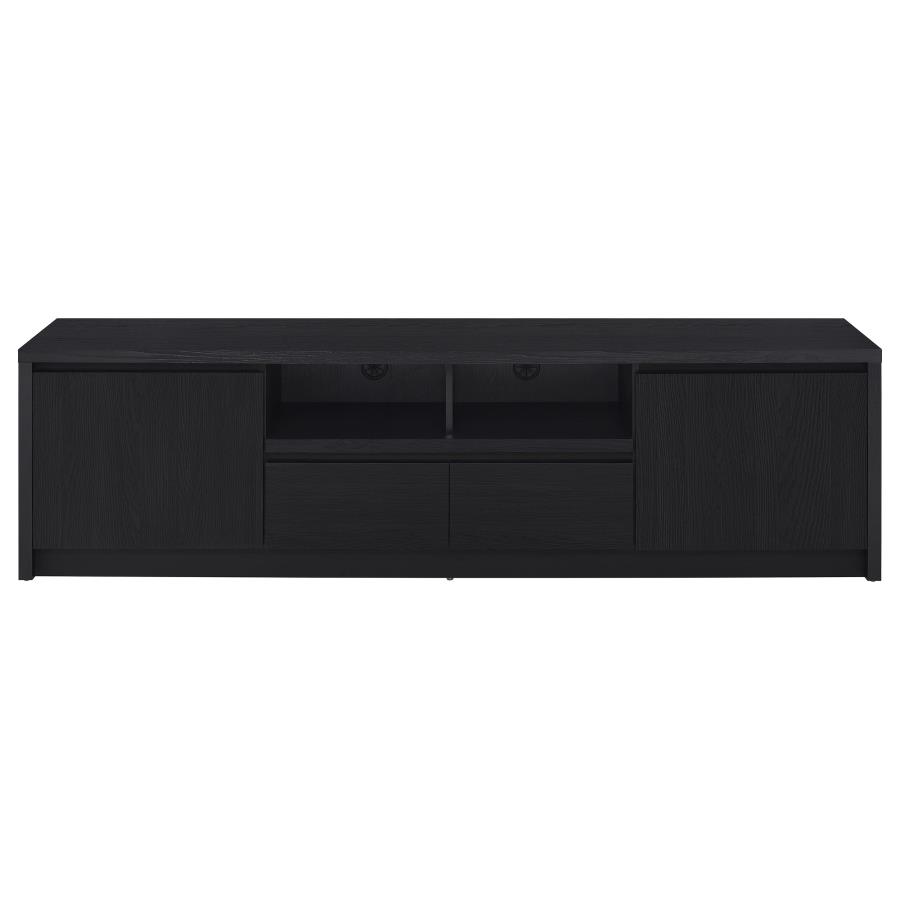 Winfield 78-inch 2-door TV Stand Media Console Black view 4