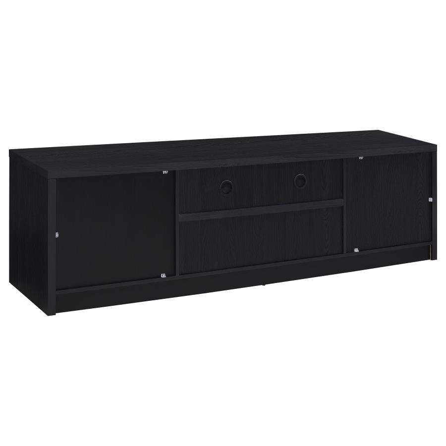 Winfield 78-inch 2-door TV Stand Media Console Black view 7