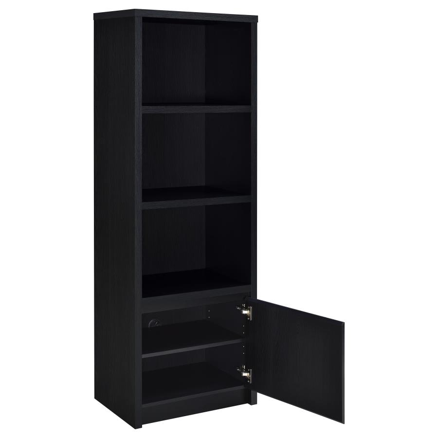 Winfield 3-sheld Media Tower Entertainment Pier Black view 3
