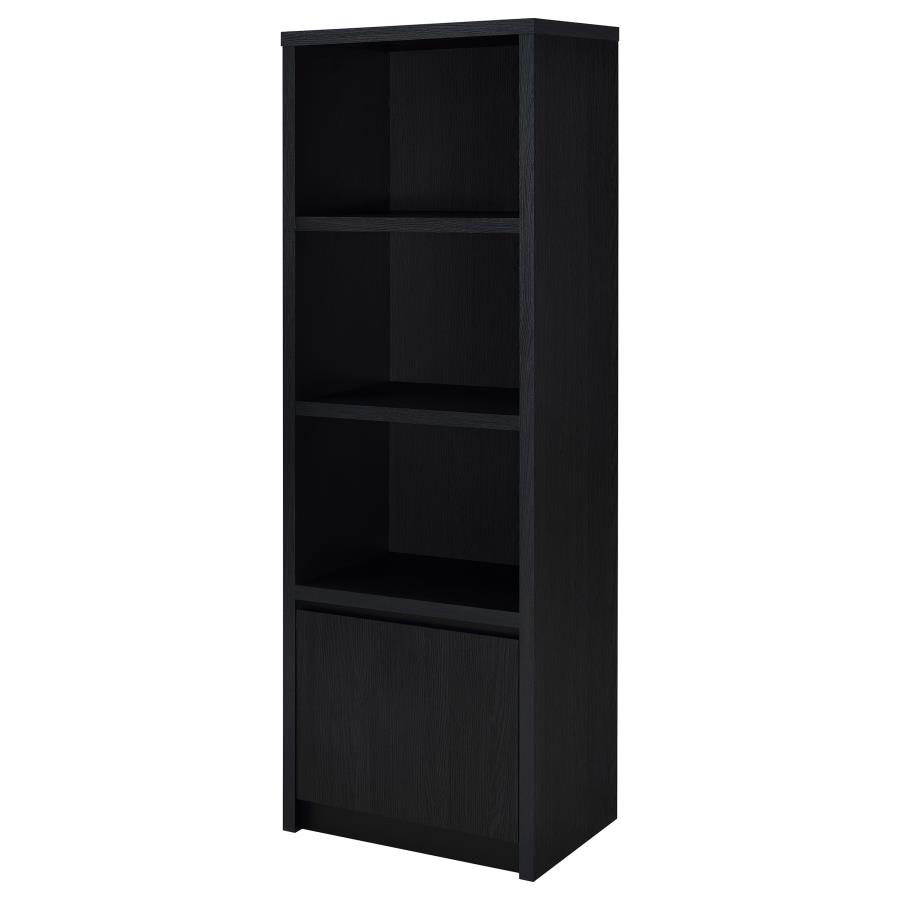 Winfield 3-sheld Media Tower Entertainment Pier Black view 5