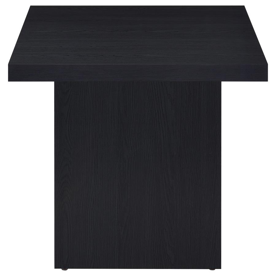 Max Square Engineered Laminate End Side Table Black view 4