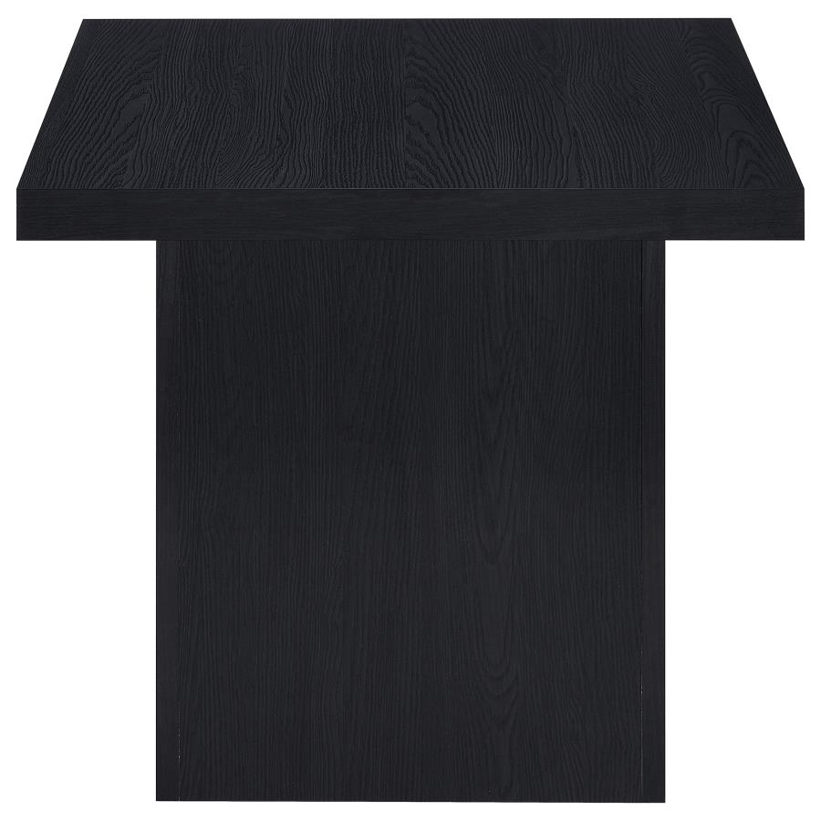 Max Square Engineered Laminate End Side Table Black view 5