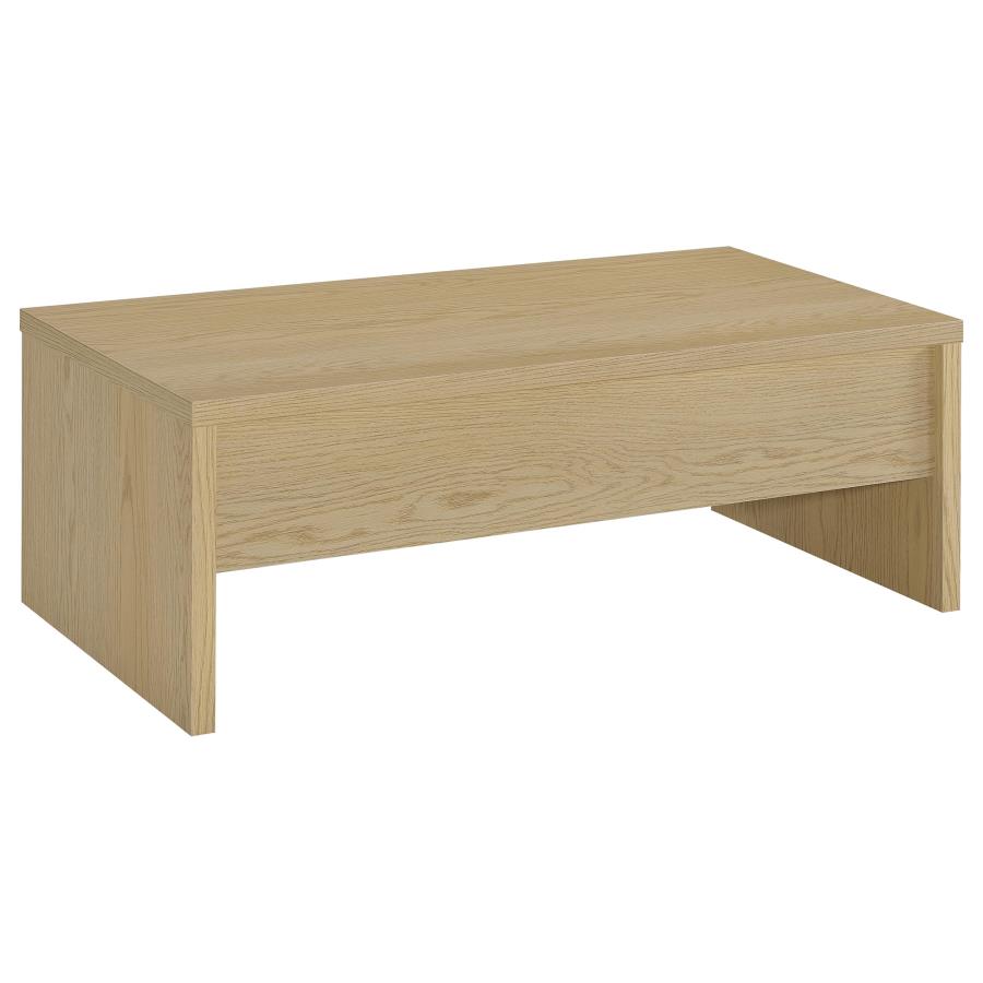 Canoga Engineered Wood Lift Top Coffee Table Light Oak view 4