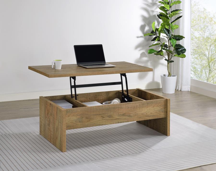 Canoga Engineered Wood Lift Top Cocktail Coffee Table Mango view 2