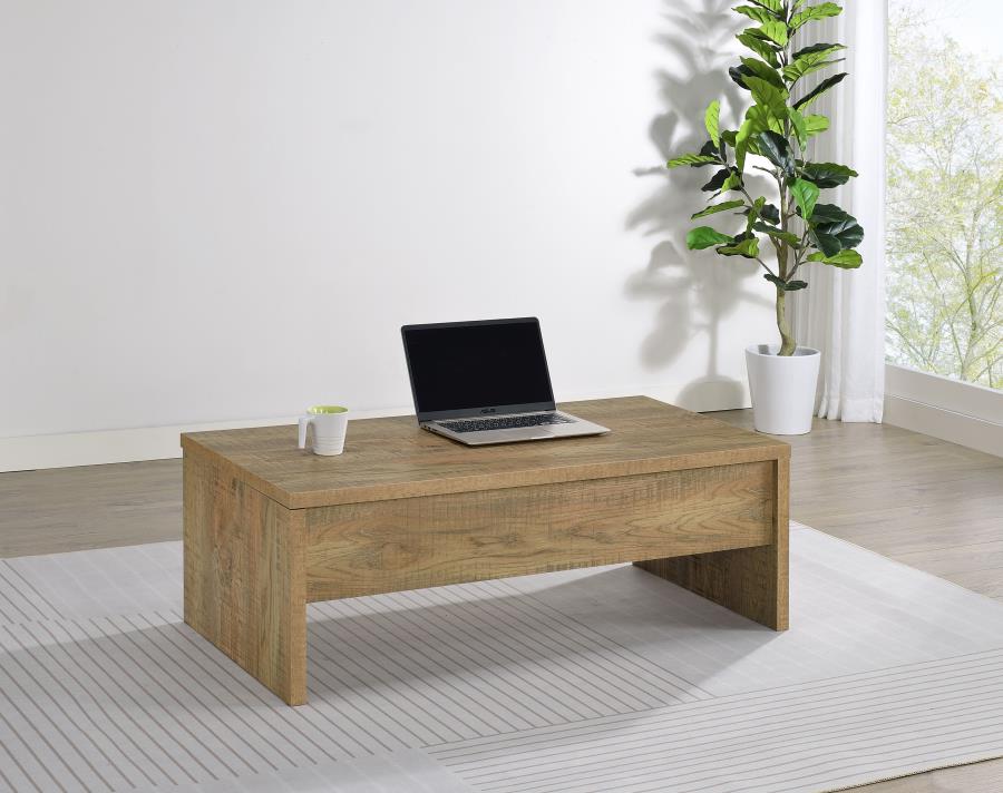 Canoga Engineered Wood Lift Top Cocktail Coffee Table Mango view 3