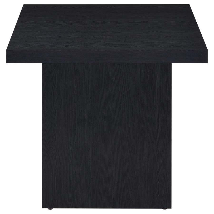 Devar 2-piece Square Cocktail Coffee End Table Set Black view 5
