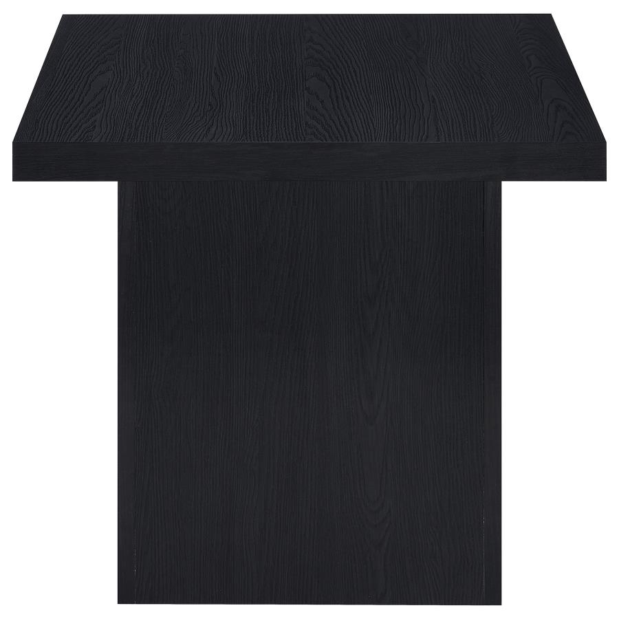 Devar 2-piece Square Cocktail Coffee End Table Set Black view 6