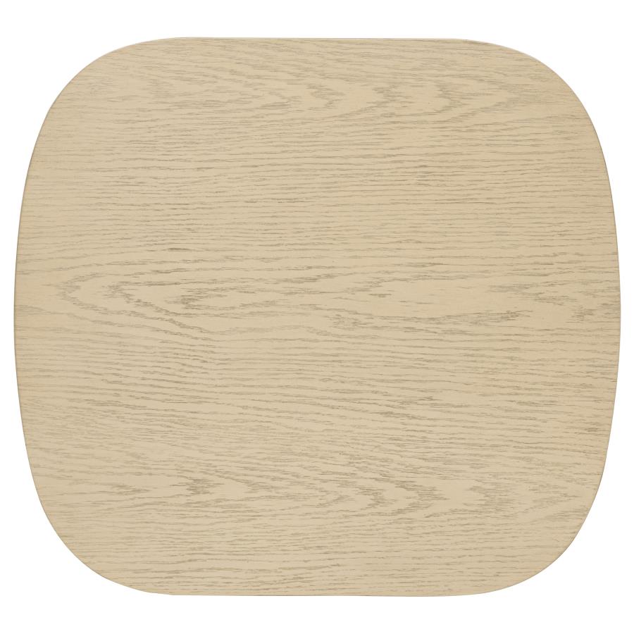 Kailani 2-piece Coastal Coffee and End Table Set Beige Oak view 6