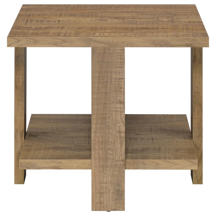 Dawn 2-piece Round Coffee and End Table Set Mango Brown view 4
