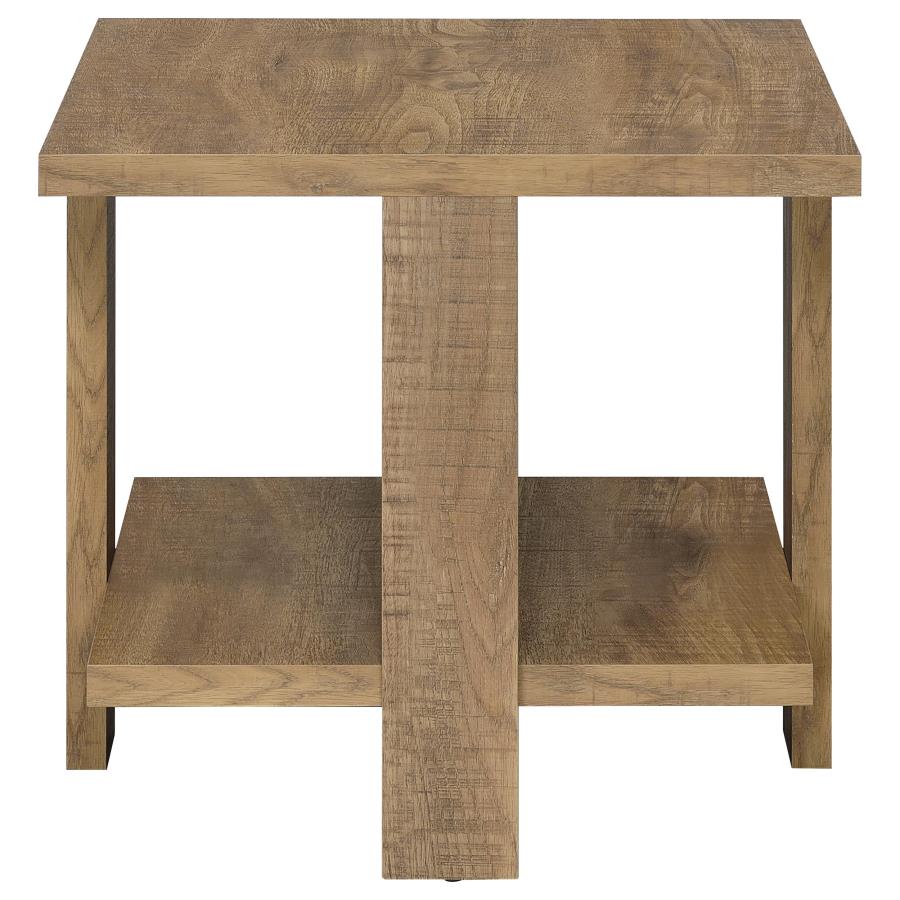 Dawn 3-piece Round Coffee and End Table Set Mango Brown view 5