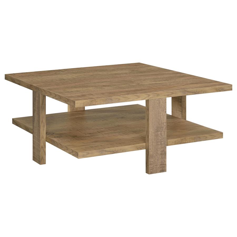 Dawn 3-piece Round Coffee and End Table Set Mango Brown view 6