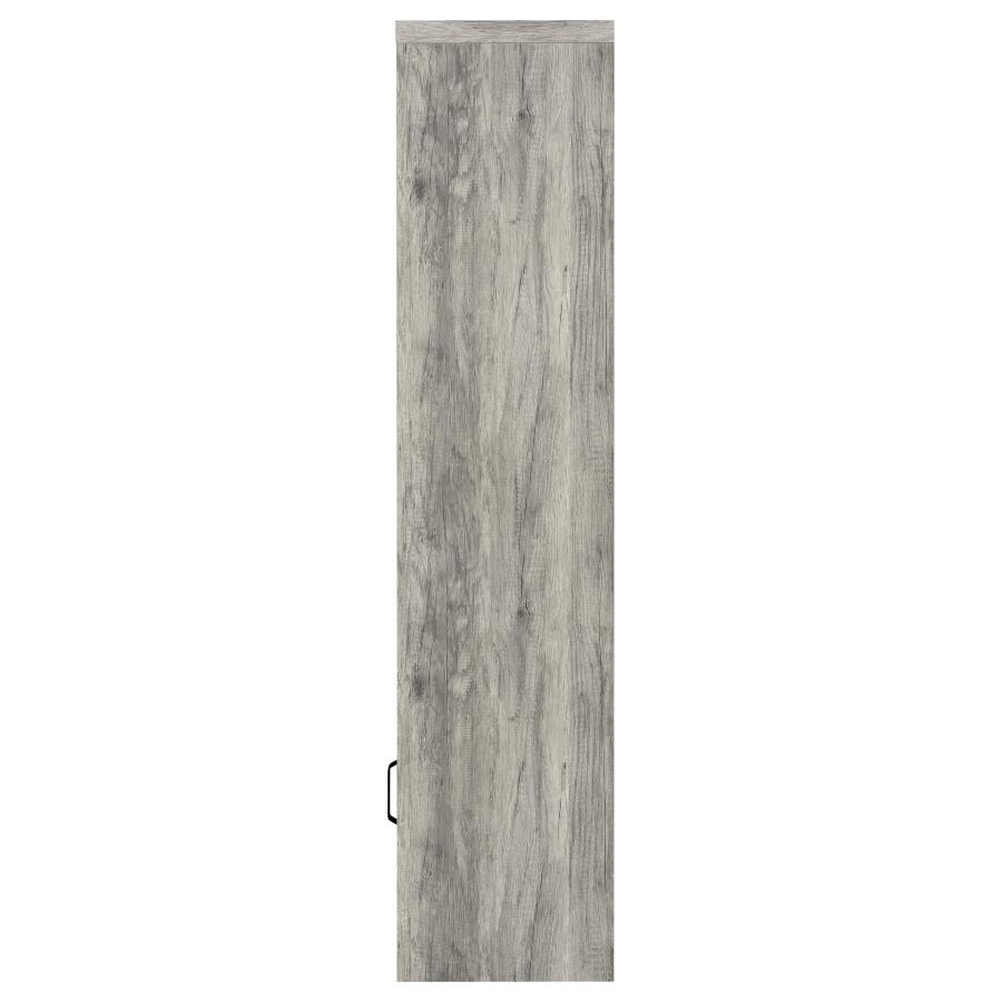 Burke 3-shelf Engineered Wood Media Tower Grey Driftwood view 5