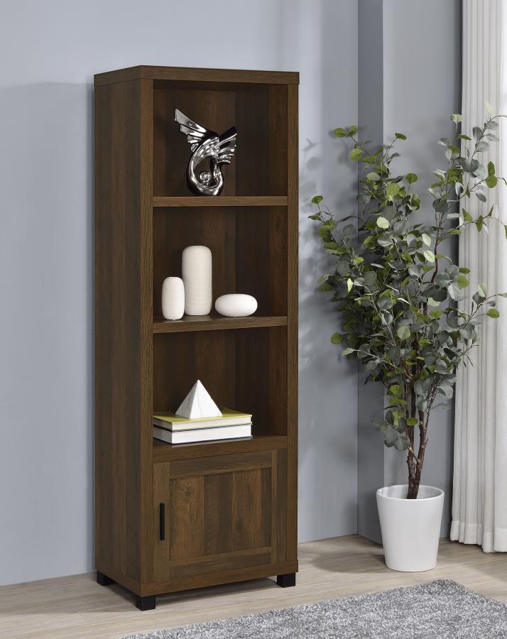 Sachin 3-shelf Engineered Wood Media Tower Dark Pine view 2