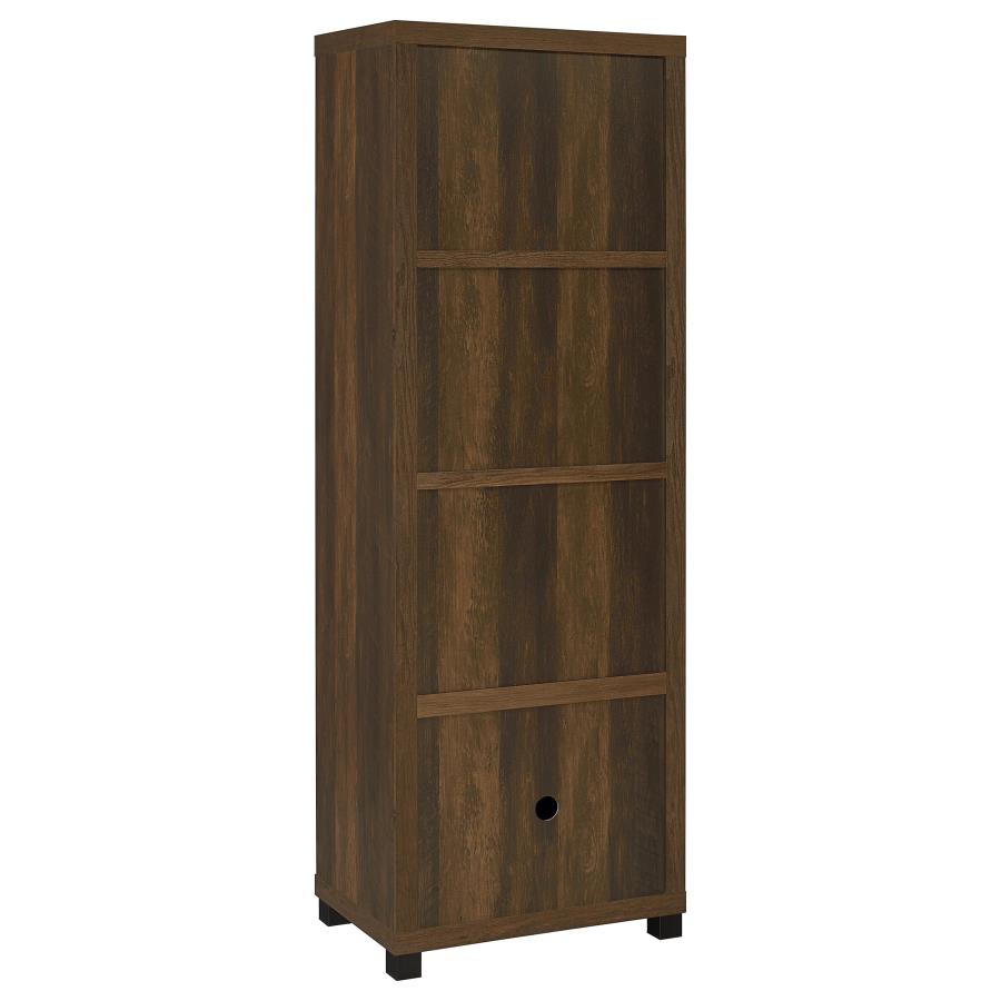 Sachin 3-shelf Engineered Wood Media Tower Dark Pine view 6