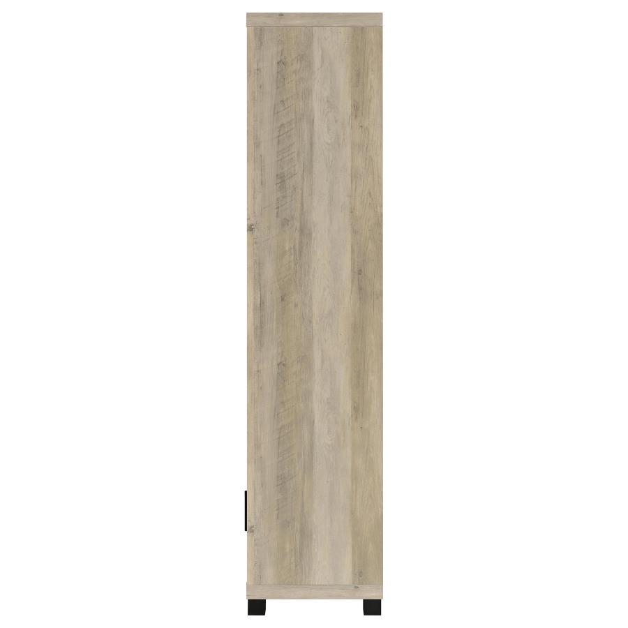 Sachin 3-shelf Engineered Wood Media Tower Distressed Pine view 5
