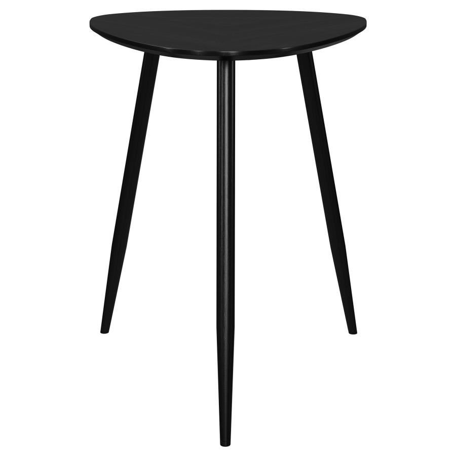 Odessa 2-piece Triangular Coffee and End Table Set Black view 4