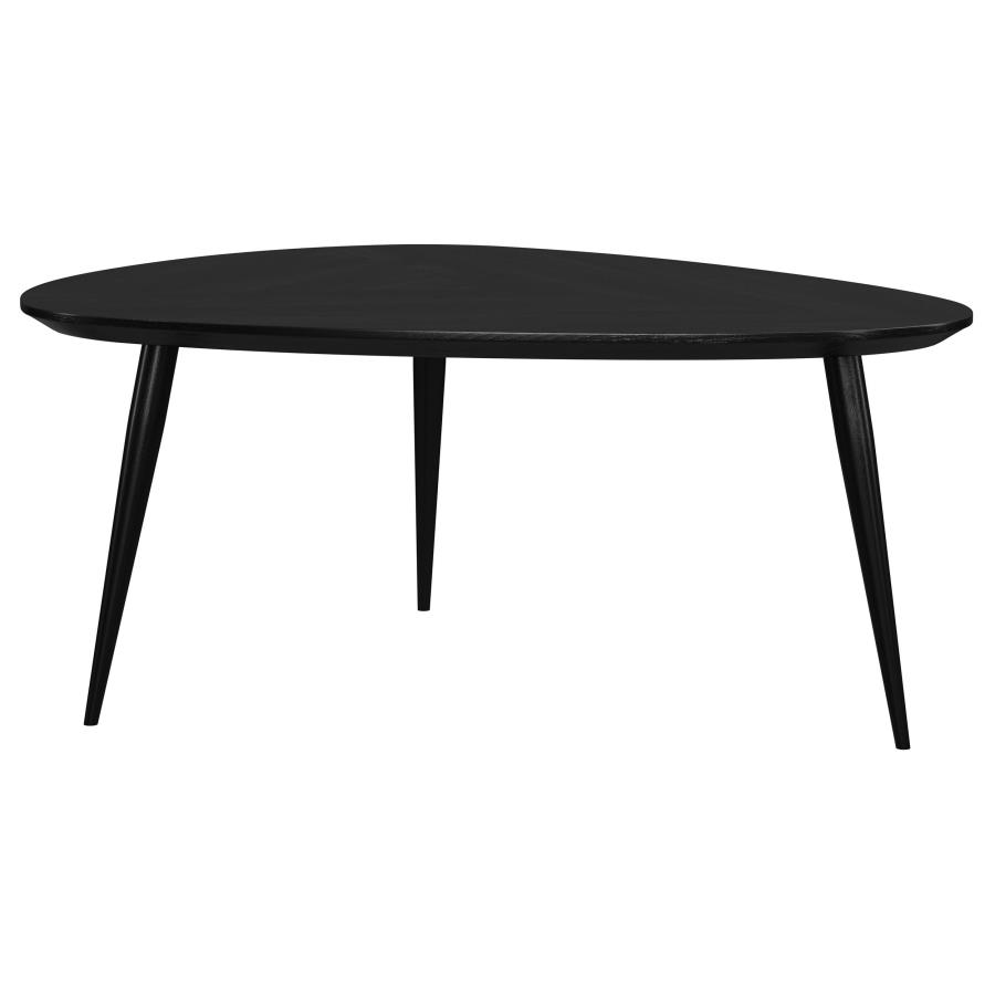 Odessa 2-piece Triangular Coffee and End Table Set Black view 7