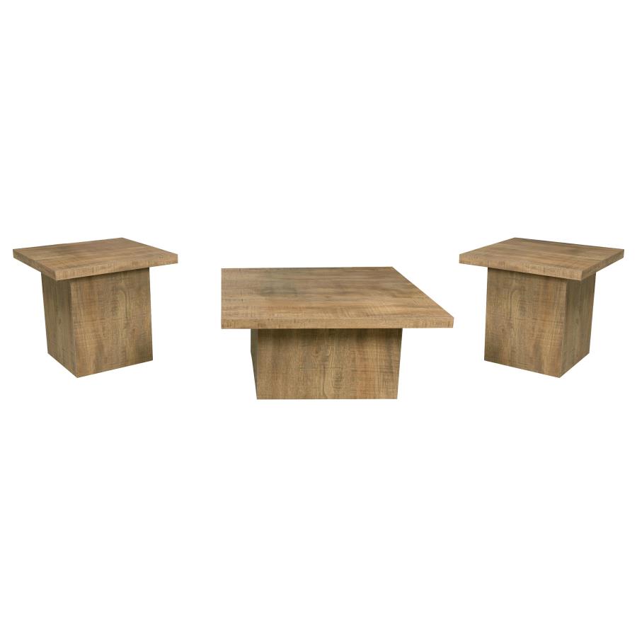 Devar 3-piece Square Coffee and End Table Set Mango view 2