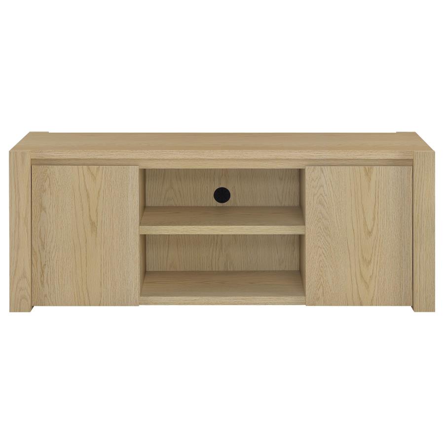 Laurelton 60-inch 2-door TV Stand Media Console Light Oak view 4
