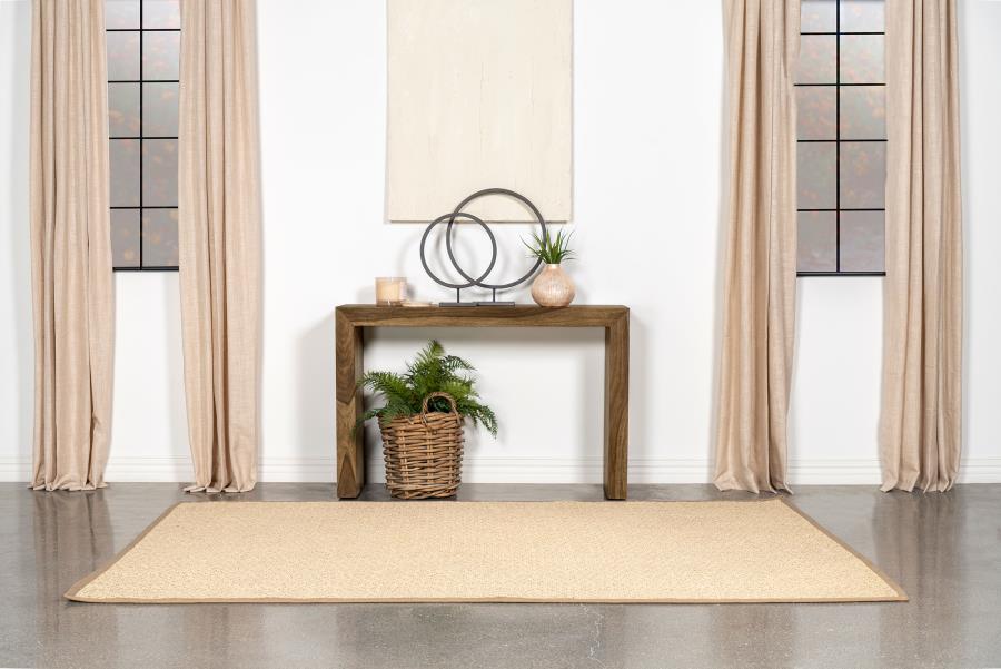 Odilia Rectangular Solid Wood Entryway Console Table Auburn view 2
