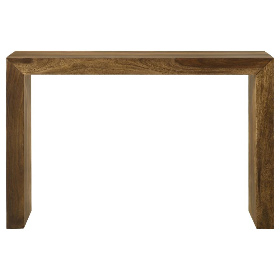 Odilia Rectangular Solid Wood Entryway Console Table Auburn view 3
