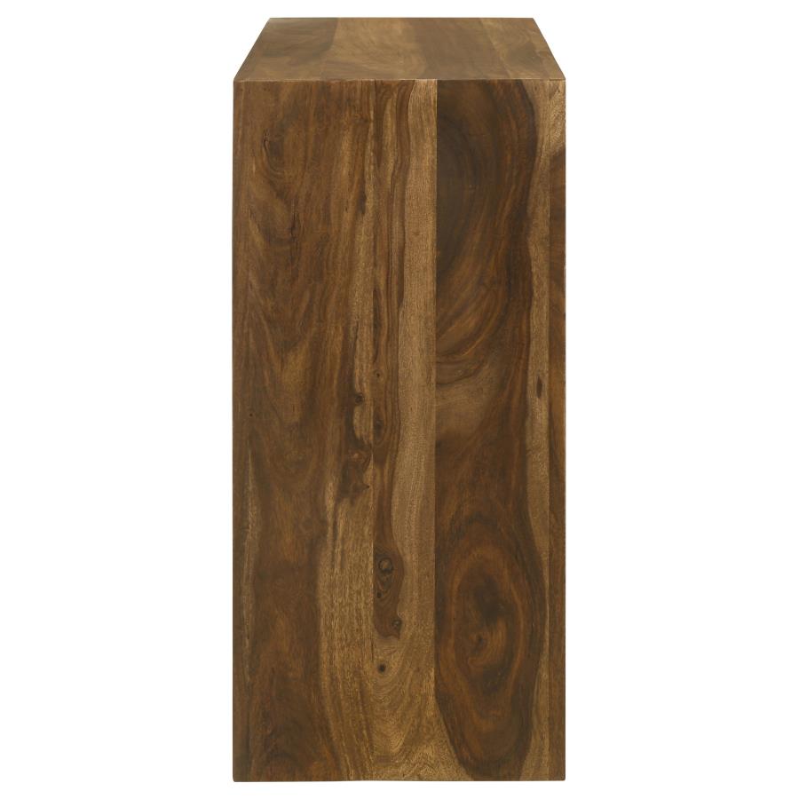 Odilia Rectangular Solid Wood Entryway Console Table Auburn view 4