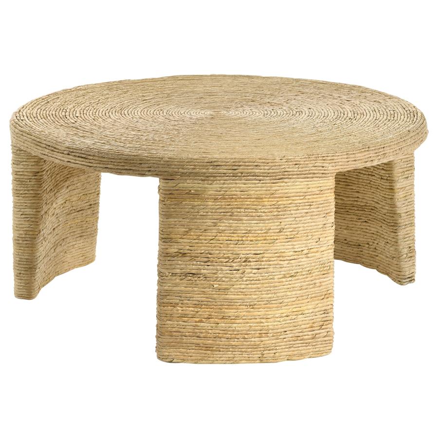 Artina 2-piece Rattan Coffee and End Table Set Natural view 6