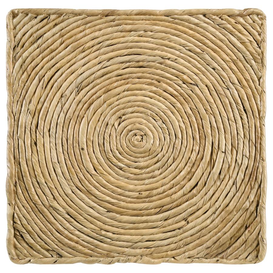 Artina Woven Rattan Round Coffee Table Natural Brown view 5