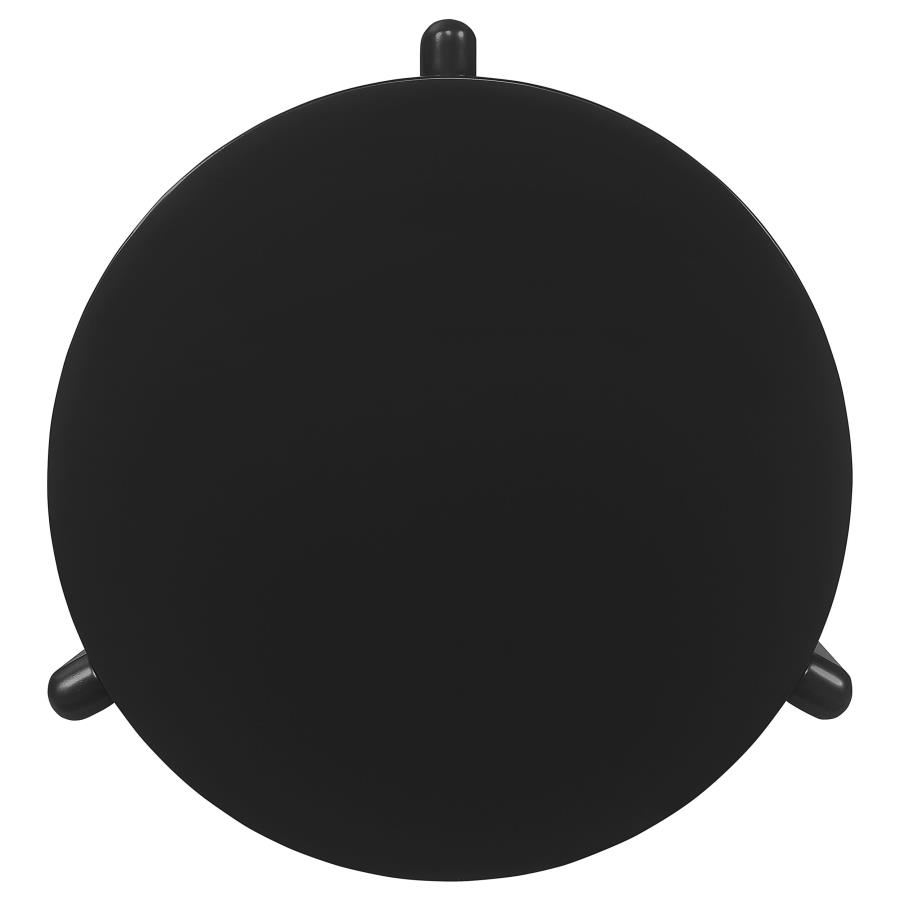 Cordova Round Solid Wood End Table Black view 4