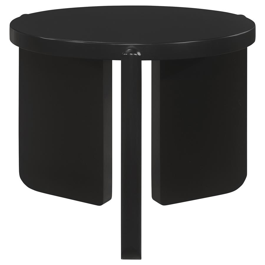 Cordova 2-piece Solid Wood Coffee and End Table Set Black view 3