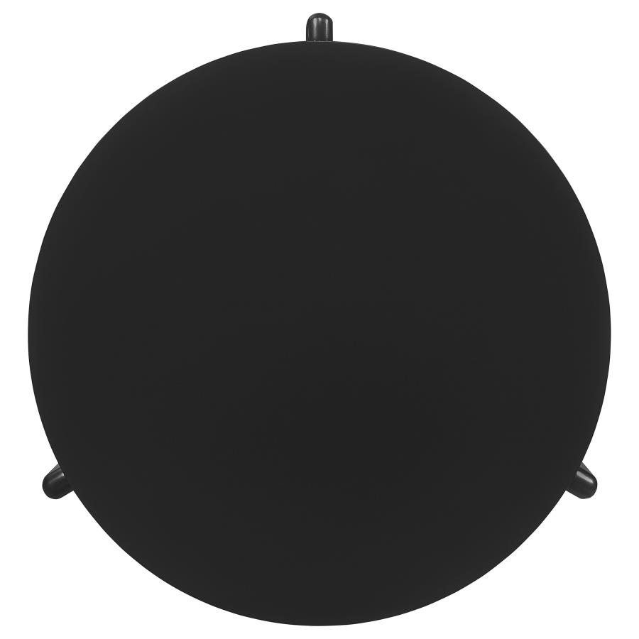 Cordova Round Solid Wood Coffee Table Black view 4