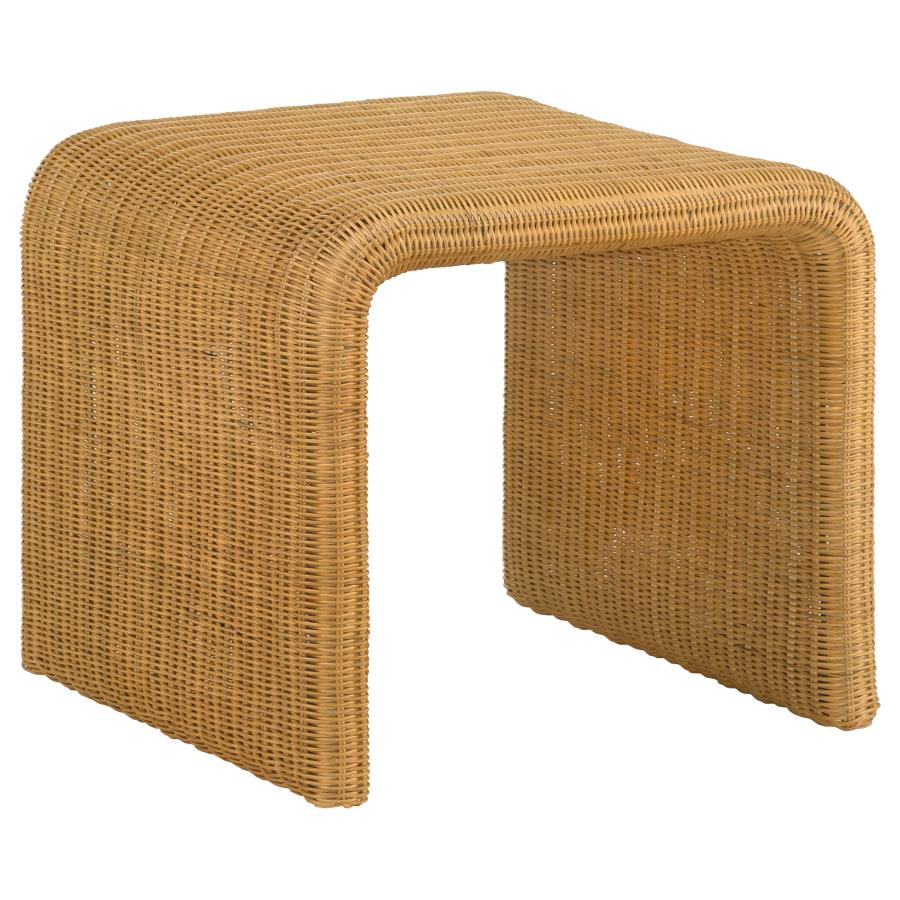 Cahya 2-piece Rattan Coffee and End Table Set Natural view 3