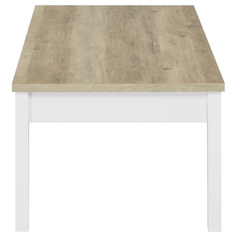 Stacie 3-piece Coffee Table Set Distressed Pine and White view 5