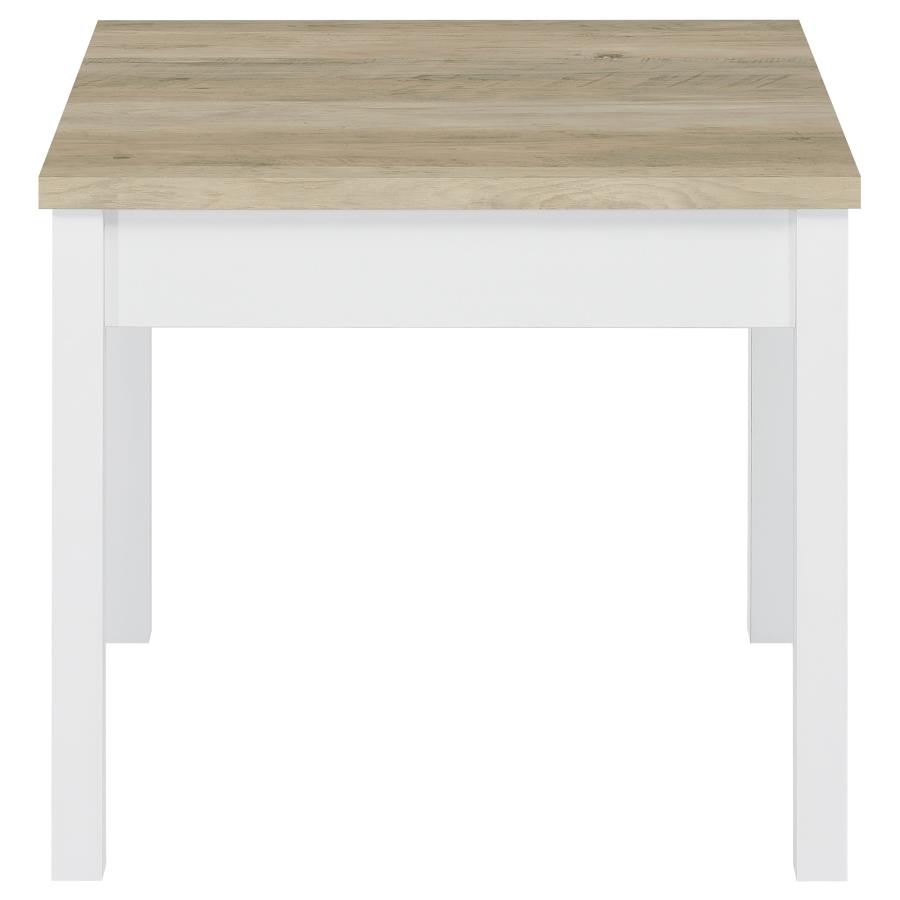 Stacie 3-piece Coffee Table Set Distressed Pine and White view 7