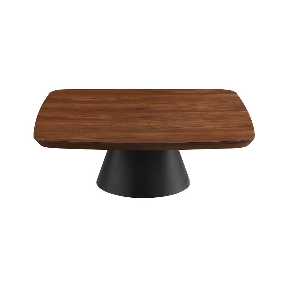 Eason 2-piece Coffee Table Set Walnut and Black view 4