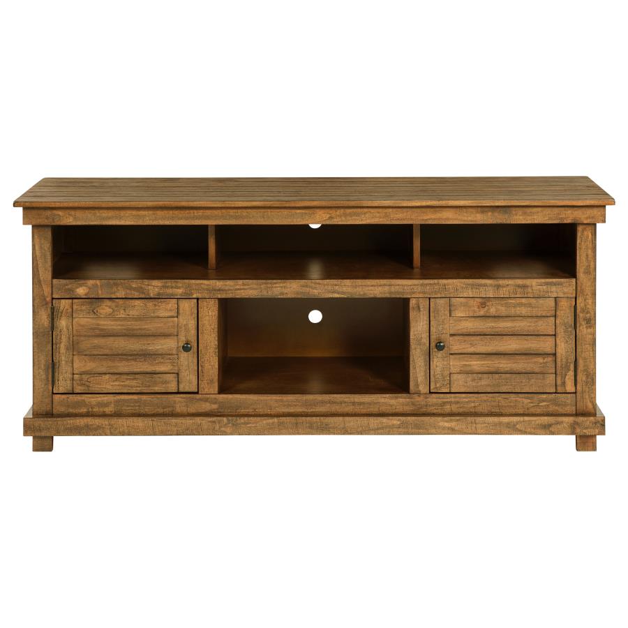 Payne 60-inch TV Stand Media Console Distressed Brown view 3
