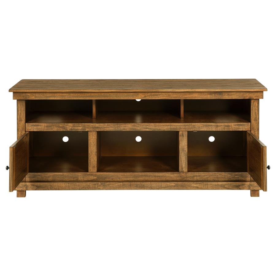 Payne 60-inch TV Stand Media Console Distressed Brown view 4