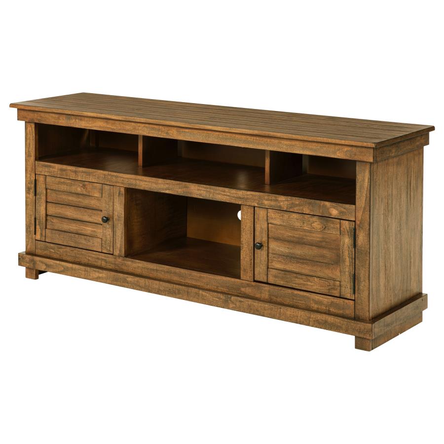 Payne 60-inch TV Stand Media Console Distressed Brown view 5