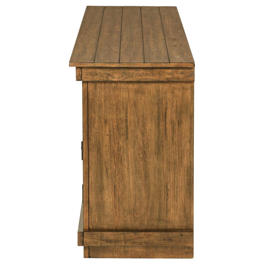 Payne 60-inch TV Stand Media Console Distressed Brown view 6