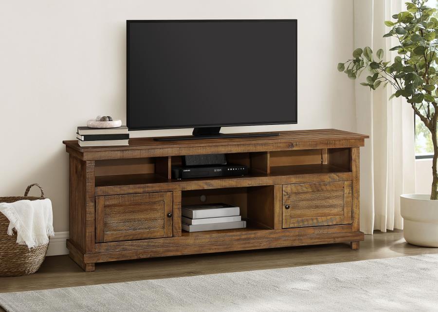 Payne 70-inch TV Stand Media Console Distressed Brown view 2