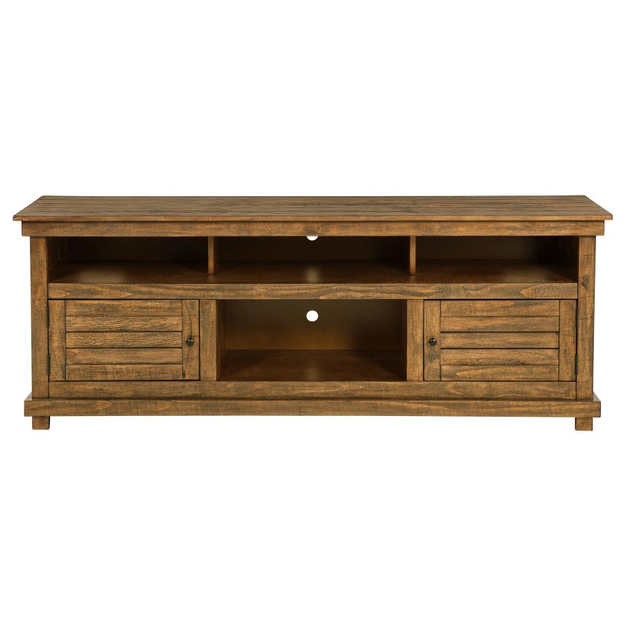 Payne 70-inch TV Stand Media Console Distressed Brown view 3