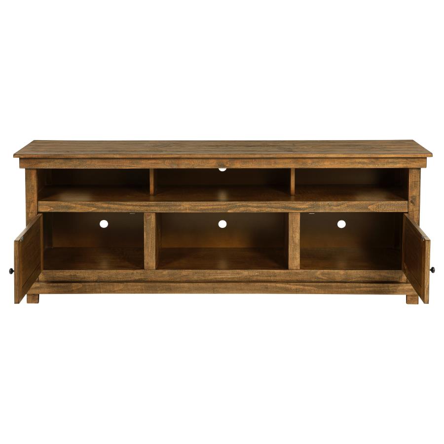 Payne 70-inch TV Stand Media Console Distressed Brown view 4