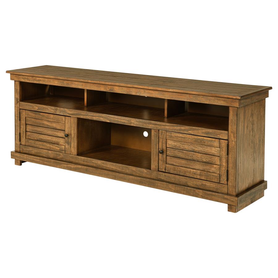 Payne 70-inch TV Stand Media Console Distressed Brown view 5