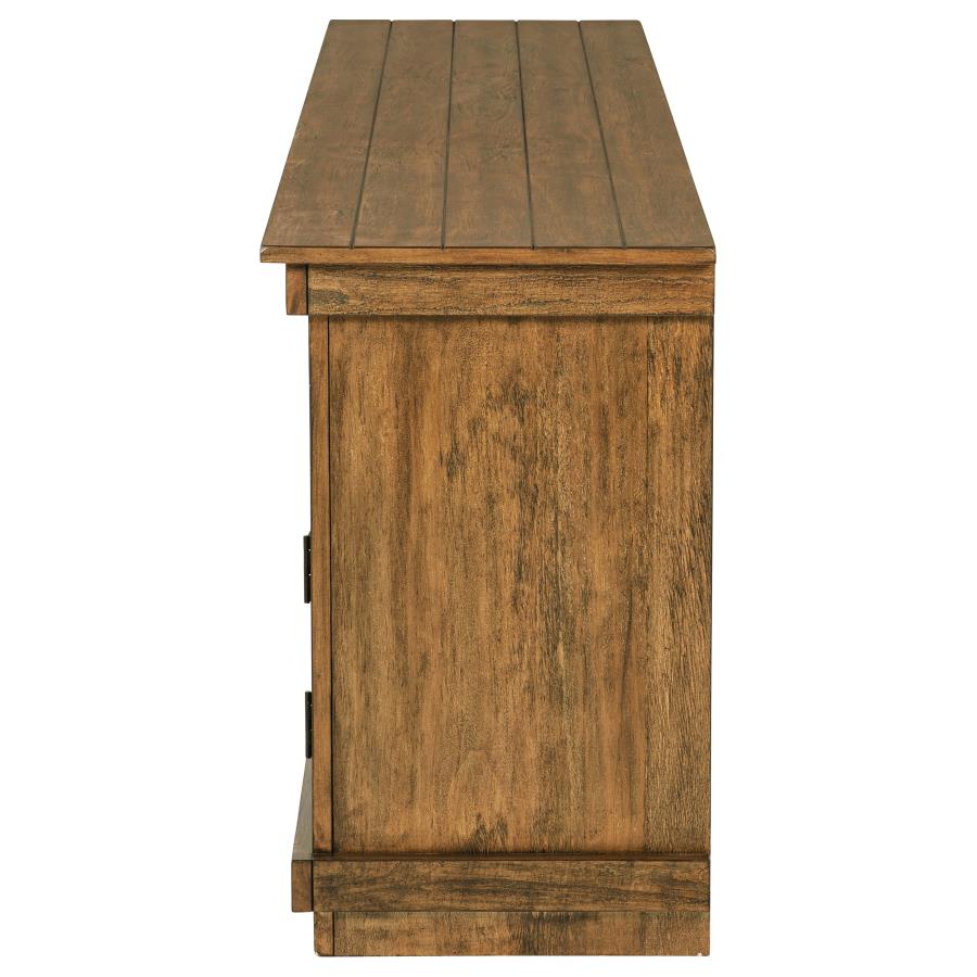 Payne 70-inch TV Stand Media Console Distressed Brown view 6