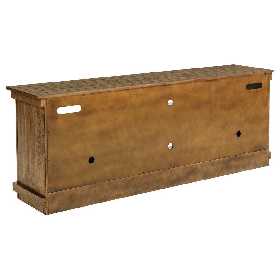Payne 70-inch TV Stand Media Console Distressed Brown view 7