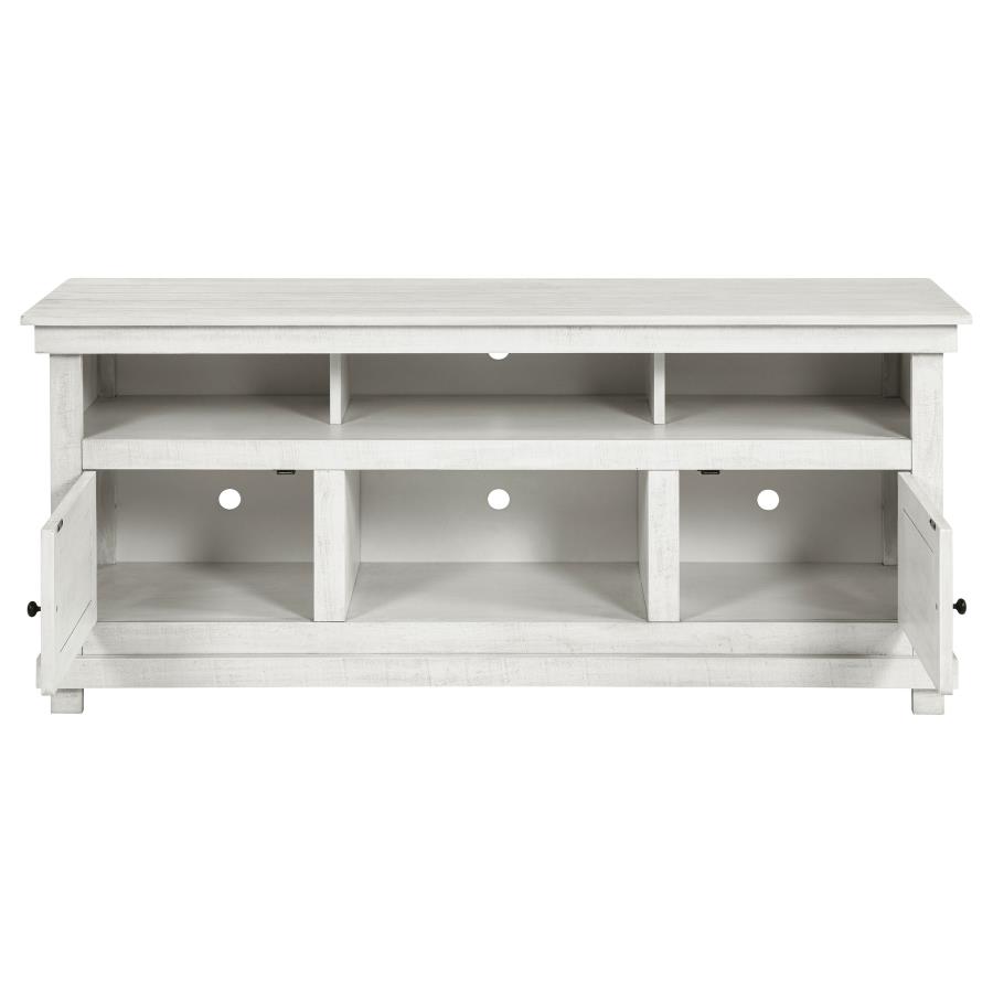 Payne 60-inch TV Stand Media Console Distressed White view 4